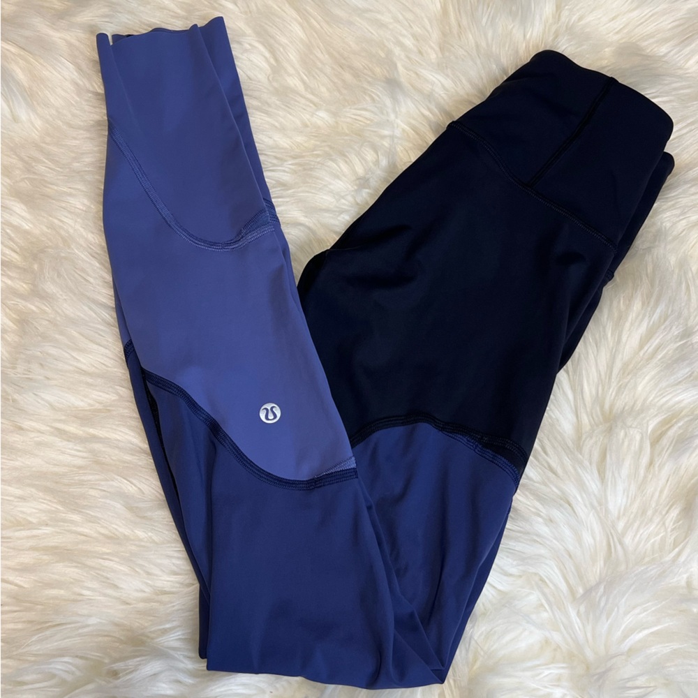 Lululemon Navy & Purple Leggings